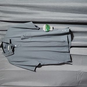 Pga Tour Men's Fine Line Eco Short Sleeve Golf Polo Shirt with Pocket Medium NWT